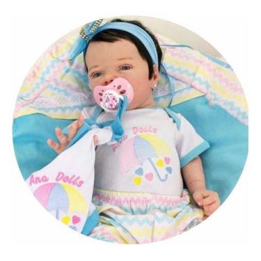 Imagem de Bebe Bonecas Reborn  Menina Corpo Silicone Realista  - Ana dolls