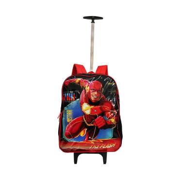 Imagem de Mochila Flash Rodinhas Meninos Escolar Infantil Aulas