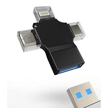 Imagem de Adaptador Lightning macho para USB fêmea OTG para Apple iPhone 15 Pro Max 14 13 11 12 Xr X Xs 8 7 Plus iPad 10、Air4/5、mini6、Câmera Pro 12.9, leitor de cartão, mouse, teclado, HUB, Micro USB C Tipo