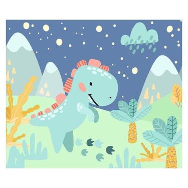 Imagem de Papel de Parede Adesivo Infantil Dinossauro Bebe Quarto Menino - 547pc