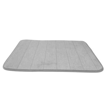 Imagem de Tapete Para Banheiro Antiderrapante Super Macio Que Absorve Água E Traz Conforto E Segurança (CINZA)