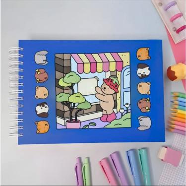 Imagem de Livro Colorir AZUL Terapia Anti tensão Bobbie Goods
