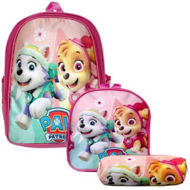 Imagem de Mochila Feminina Costas Lancheira Estojo - Patrulha Canina - TOYS 2U
