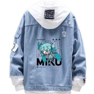 Imagem de Jaqueta jeans de estilo casual para mulheres Hatsune Miku Cry Cute - W