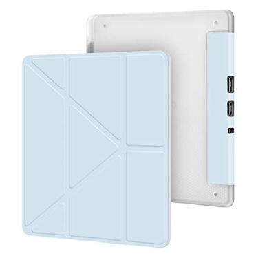 Imagem de Estojo de TransparêNcia Fina Kindle Scribe (10,2 Polegadas, VersãO 2022), Capa de Livro Leve de Couro PU Premium com Suporte para Caneta e SuspensãO/AtivaçãO AutomáTica-Light Blue