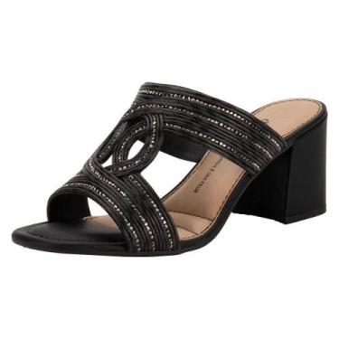 Imagem de Tamanco feminino salto grosso dakota y6542, Preto, 36