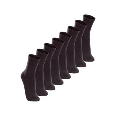 Imagem de Kit com 8 Pares de Meias Cano Longo Lupo 4575-088, Preto