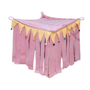 Imagem de Bothyi Cantinho para animais de estimação, esconderijo para animais de estimação, caverna respirável, criativa, portátil, casa para porquinhos-da-índia, Rosa, M