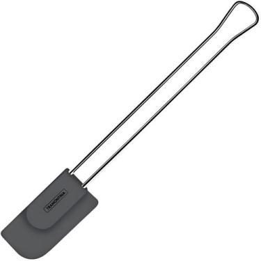 Imagem de Espátula Silicone Moldê Tramontina Cinza Cozinha Não Arranha