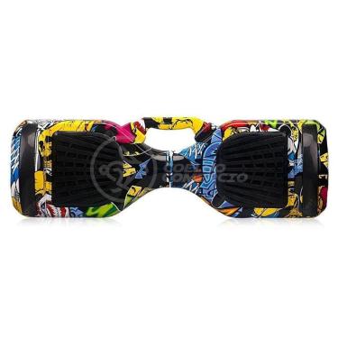 Imagem de Hoverboard Infantil Skate Elétrico Arte Urbana Led Grafite