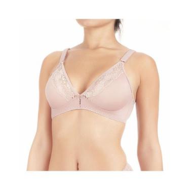Imagem de Sutiã Sem Bojo Com Renda Duloren Lingerie - Ref. 121577, Castanha, G