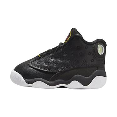 Imagem de Nike Jordan 13 Tênis retrô infantil/infantil, tamanho 40, Preto/branco, 8 Toddler