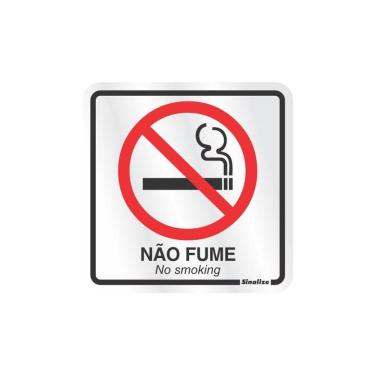 Imagem de Placa de alumínio proibido fumar 120AB-SP Sinalize