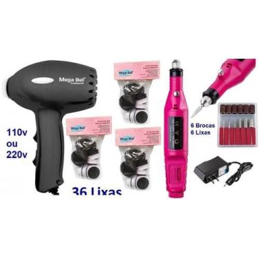 Imagem de Pedicuro Elétrico Compact Esfoliador para os Pés Preto + 36 Lixas + Li