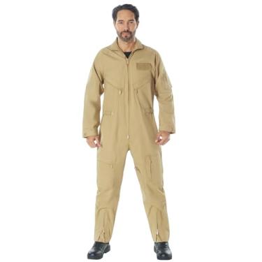 Imagem de Rothco Flightsuit – Macacão masculino piloto – Fantasia Cosplay, Caqui, PP