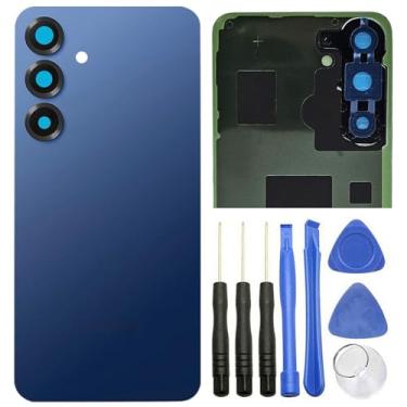 Imagem de Ubrokeifixit Galaxy S25+, S25 Plus S936U Capa de vidro traseira traseira de substituição para Samsung Galaxy S25+ SM-S936U S936W S936U1 S936N S936E 6,7 polegadas 2025, com lente de câmera (S25