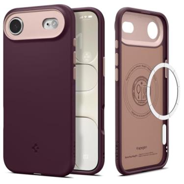 Imagem de Capa Spigen para iPhone 17 Air, Nano Pop [MagFit] projetada para Apple iPhone 17 Air - Burgundy Bean