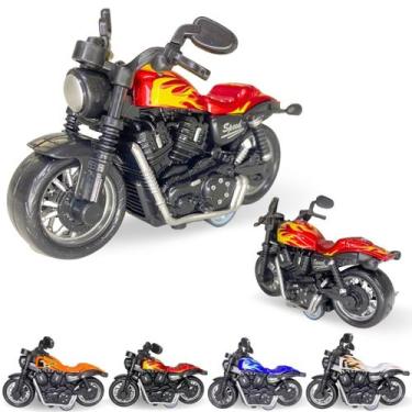 Imagem de Moto Miniatura De Brinquedo Infantil Com Fricção Coleção - Europio, Ve