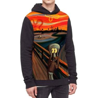 Imagem de Moletom Com Capuz Bob Esponja Ref:532 - smoke, Preto, P