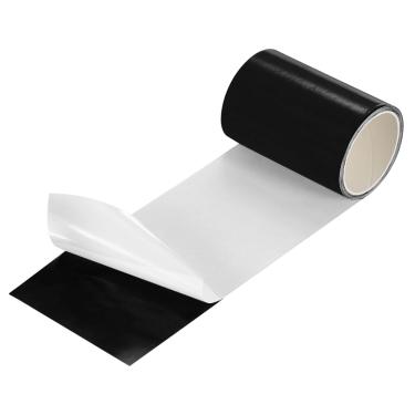 Imagem de Kit de reparo inflável de 7,6 cm x 1,5 m, fita de reparo de adesivos de piscina TPU para colchão de ar, casa de salto, piscina, preto