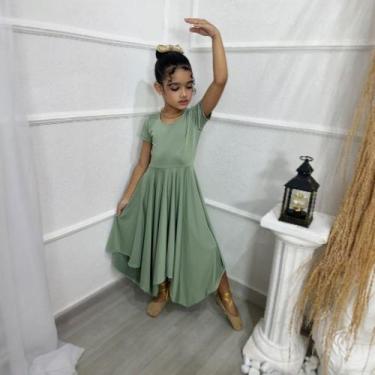 Imagem de Vestido de Dança Coreografia Infantil LISO 2 Meninas - Miss Flower, Ve
