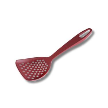 Imagem de Escumadeira De Fritura De Nylon Cor Cereja Utensílio Cozinha - Moara