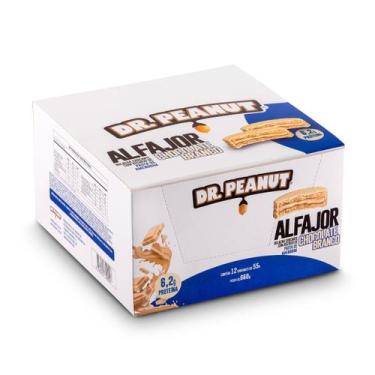 Imagem de Alfajor Com Whey Protein Caixa Com 12 Unidades de 55g Dr Peanut SABOR:
