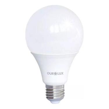 Imagem de Lâmpada A60 Bulbo Led 12W Branco Quente Bivolt E27 - OUROLUX, 110V/220