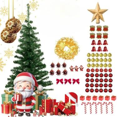 Imagem de Árvore de Natal Pinheiro 120cm | Decoração para Sala, Quarto e Escritório Pisca-Pisca – Monte e Encante(Nevada 1,20,127V)