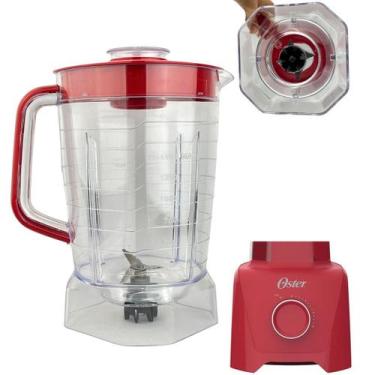 Imagem de Copo Liquidificador Para Oster Power 1400 Full Oliq610 Vermelho - Micr