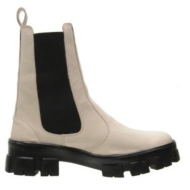 Imagem de Bota Coturno Feminino Cano Baixo Solado Tratorado Moderna Gmm Shoes, B