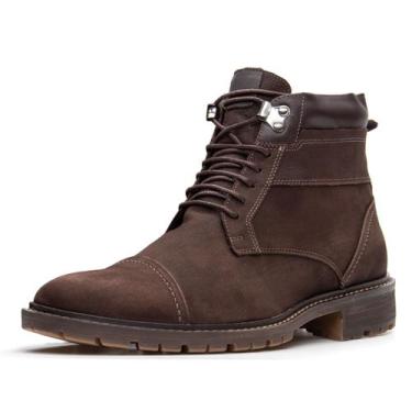 Imagem de Coturno Vaqueiro Pierrô masculino conforto couro legítimo cor café, 43