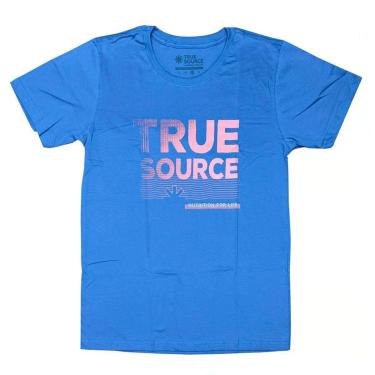 Imagem de Camiseta Malha - Tamanho M Azul Anil - True Source-Masculino