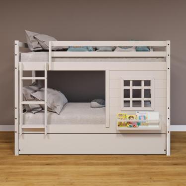 Imagem de Treliche Infantil Com Janela Madeira Maciça Branco Housin