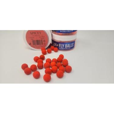 Imagem de BaitsBase FlyBalls/Pop-up boiles, feito de tamanho de 12 mm, milho, sabor picante, com ingredientes naturais adicionados, sem conservantes, alimentador, método, método de equipamento de cabelo, isca