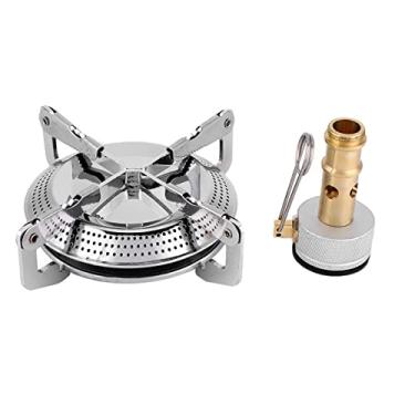 Imagem de Queimador de Fogão de Acampamento Em Aço Inoxidável Premium, Robusta e Fácil de Portátil Mini Fogão, Poderoso Forno a Gás de Fogo Ao Ar Livre, Desfrute de Delicioso Churrasco de