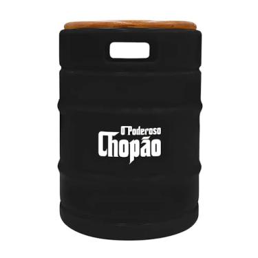 Imagem de Banco Decorativo Barril Chopp Estilo Chopão | Assento Resistente para Área Gourmet, Varanda e Decoração Externa Rústica