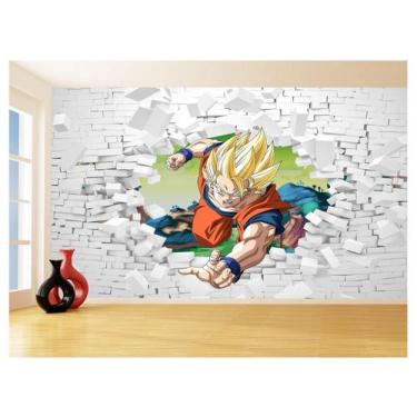 Imagem de Papel De Parede 3D Dragon Ball Goku Vegeta Anime 3,5M Dbz77 - Você Dec
