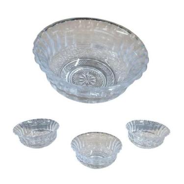 Imagem de Kit Com 06 Bowl De Vidro Pote Para Petiscos Patês Sobremesas - Wellmix