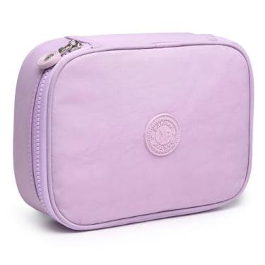 Imagem de Estojo Box Organizador Divisórias Escolar Infantil Juvenil Adulto (Lilas)