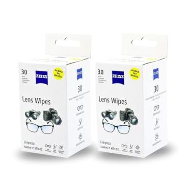 Imagem de Zeiss Lens Wipes - Lenços para limpeza de lentes e telas digitais - Kit 60 lenços