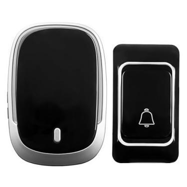 Imagem de Campainha Domestica sem Fio a Prova D áGua Campainha Residencial Comercial sem Fio Tomada e a Pilha(MD-40 Funciona pilha N/inclusa)