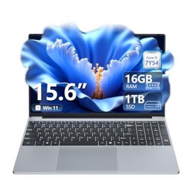 Imagem de Laptop para jogos i5, laptop de 15,6 polegadas (até 3,20 GHz), notebook empresarial para 16 GB de RAM 1 TB SSD, tela Full HD 1920 x 1080, teclado retroiluminado com abertura de ângulo de 180, Wi-Fi 5