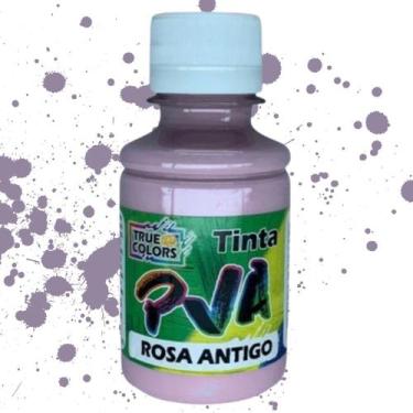 Imagem de Tinta Pva Fosca 100ml True Colors - Cores Quentes, ROSA ANTIGO - 7147