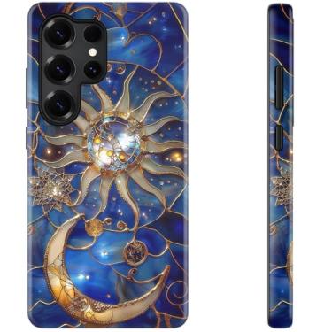 Imagem de DEENAKIN Capa fofa para Samsung Galaxy S23 Ultra - Compatível com carregamento sem fio - Silicone macio de camada dupla + capa rígida - Design elegante de flores silvestres - Capa de telefone chique