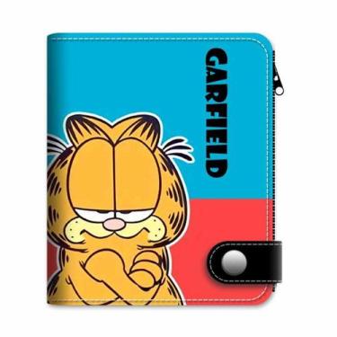 Imagem de Carteira Garfields Anime Characters Slim Bifold PU em couro PU - Yiwei