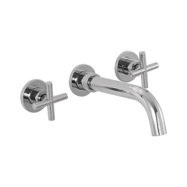 Imagem de Torneira Para Banheiro Duplo Comando de Parede Cariús Pingoo.casa - Pr