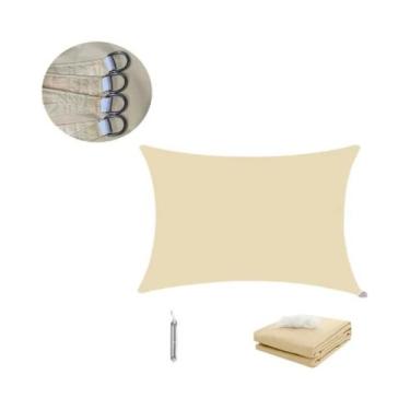 Imagem de Toldo Retangular Impermeável Para Exterior, Sombra De Sol Para Jardim,