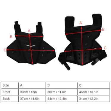 Imagem de Generic Colete Premium para Motocicleta Com Espuma Absorvente de Choque, Alça Elástica Ajustável – Resistente a Impactos, Branco/preto (Preto)