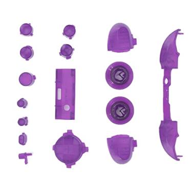 Imagem de RiToEasysports Kits Completos de Mod de Botões, Design Premium, Cores Vibrantes para Controle Series X S, Botões de Controle de Jogo (Roxo Transparente)